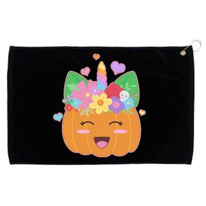 Cute Halloween Unicorn Pumpkin Grommeted Golf Towel