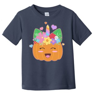 Cute Halloween Unicorn Pumpkin Toddler T-Shirt