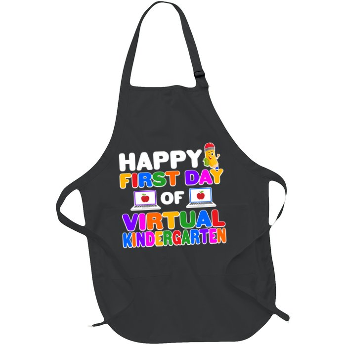 Cute Happy First Day Of Virtual Kindergarten Apron