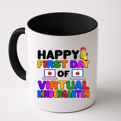 Cute Happy First Day Of Virtual Kindergarten Mug