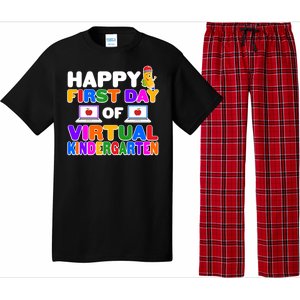 Cute Happy First Day Of Virtual Kindergarten Pajama Set