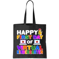Cute Happy First Day Of Virtual Kindergarten Bag