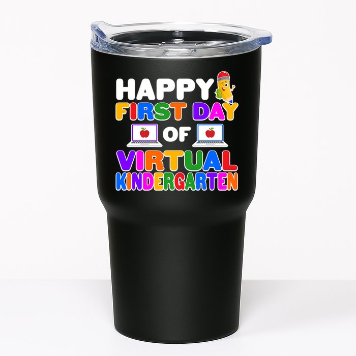Cute Happy First Day Of Virtual Kindergarten Tumbler
