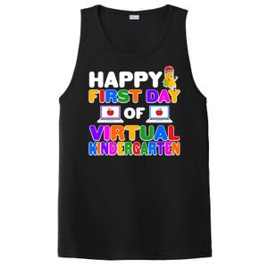 Cute Happy First Day Of Virtual Kindergarten PosiCharge Competitor Tank