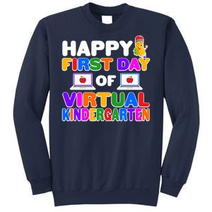 Cute Happy First Day Of Virtual Kindergarten Sweatshirt