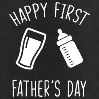 Cute Happy First Father's Day Baby Bottle 11oz C Handle Ceramic Mug