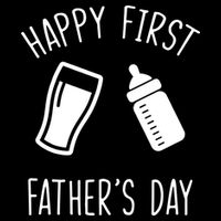 Cute Happy First Father's Day Baby Bottle Wool Snapback Cap