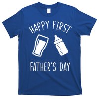 Cute Happy First Father's Day Baby Bottle T-Shirt