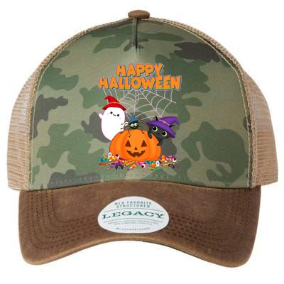 Cute Happy Halloween Friends Legacy Tie Dye Trucker Hat