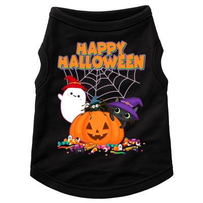 Cute Happy Halloween Friends Doggie Tank