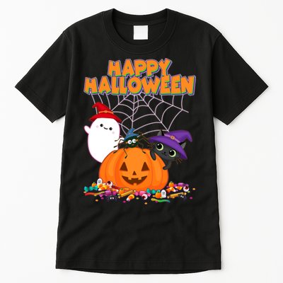 Cute Happy Halloween Friends Tall T-Shirt