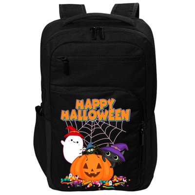 Cute Happy Halloween Friends Impact Tech Backpack