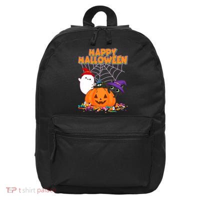 Cute Happy Halloween Friends 16 in Basic Backpack
