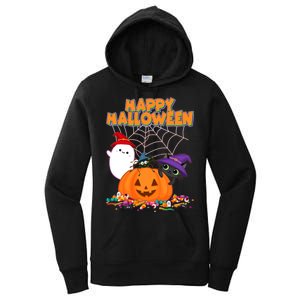 Cute Happy Halloween Friends Women's Pullover Hoodie