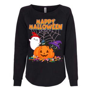 Cute Happy Halloween Friends Womens California Wash Sweatshirt