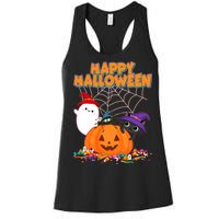 Cute Happy Halloween Friends Women's Racerback Tank