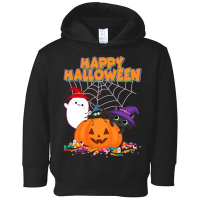 Cute Happy Halloween Friends Toddler Hoodie