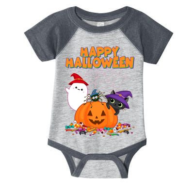 Cute Happy Halloween Friends Infant Baby Jersey Bodysuit