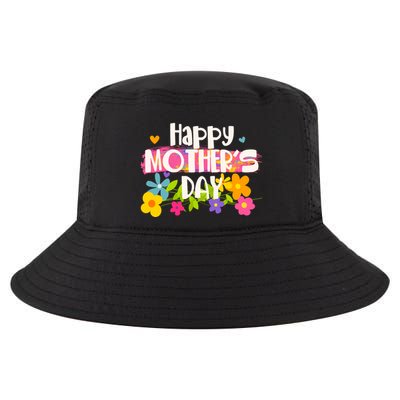Cute Happy Mother's Day Paint Splash Flowers Cool Comfort Performance Bucket Hat