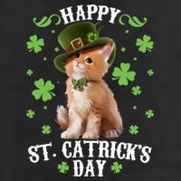 Cute Happy St Catricks Day Kitten Cool Comfort Performance Bucket Hat