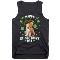 Cute Happy St Catricks Day Kitten Tank Top