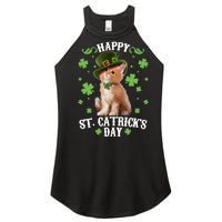 Cute Happy St Catricks Day Kitten Women's Perfect Tri Rocker Tank