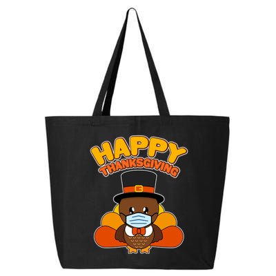 Cute Happy Thanksgiving Quarantine Turkey Mask 25L Jumbo Tote