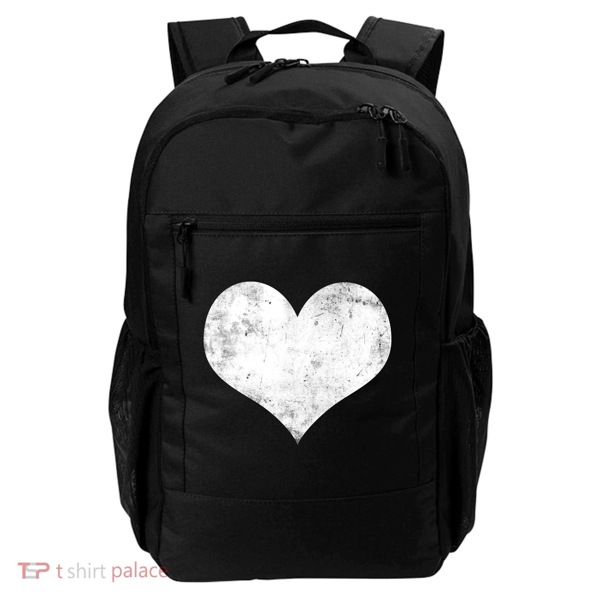 Cute Heart Valentines Day Vintage Distressed Backpack