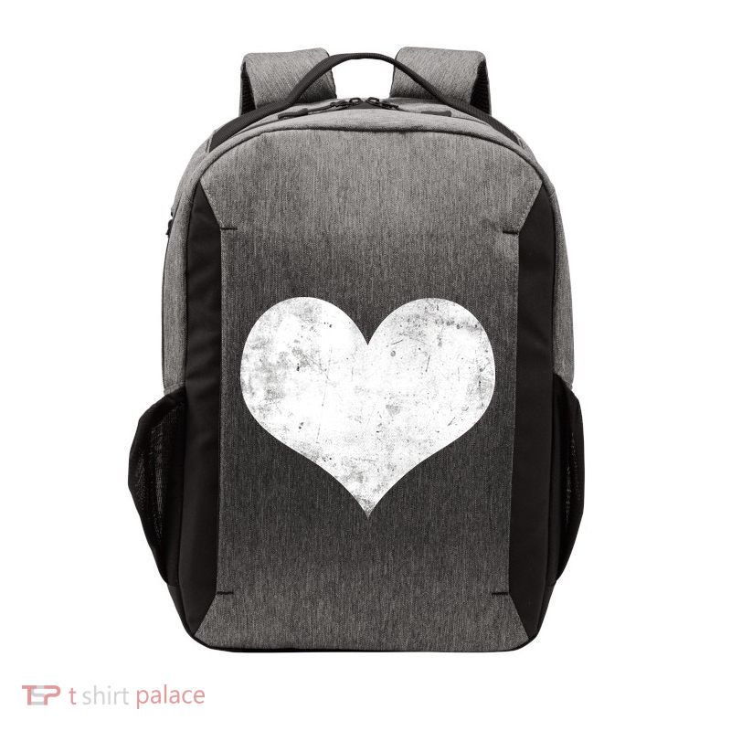 Cute Heart Valentines Day Vintage Distressed Vector Backpack