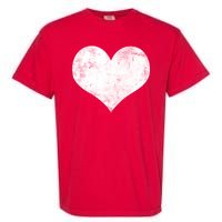 Cute Heart Valentines Day Vintage Distressed Garment-Dyed Heavyweight T-Shirt