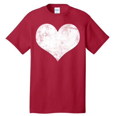 Cute Heart Valentines Day Vintage Distressed Tall T-Shirt