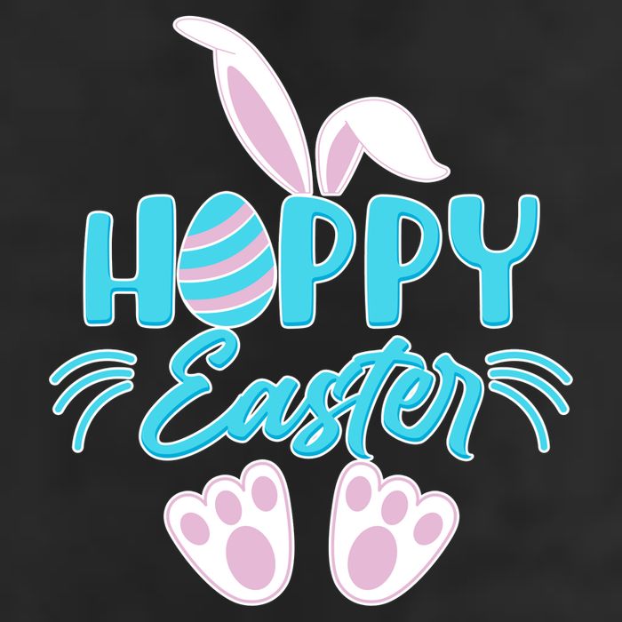 Cute Hoppy Happy Easter Bunny  7 Panel Mesh Trucker Snapback Hat