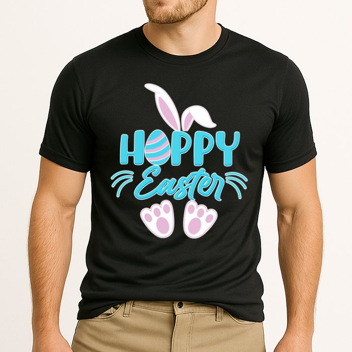 Cute Hoppy Happy Easter Bunny  Cooling Performance Crew T-Shirt