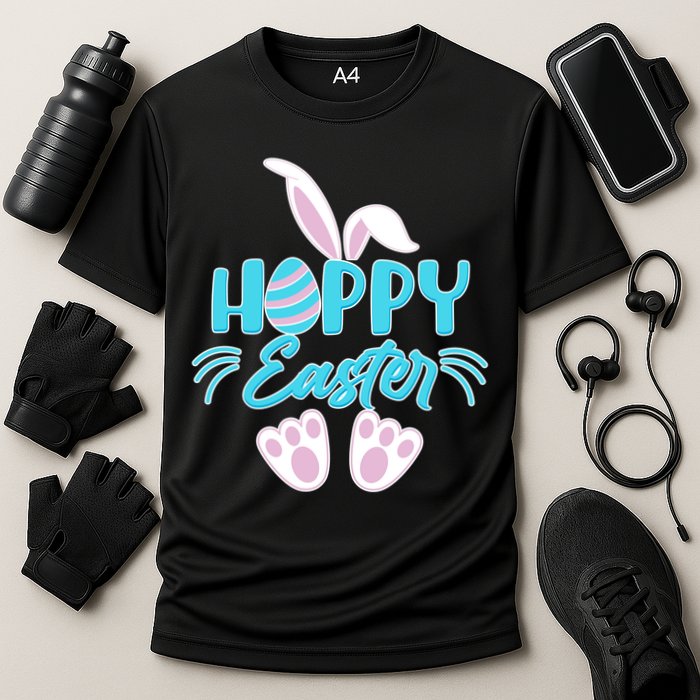Cute Hoppy Happy Easter Bunny  Cooling Performance Crew T-Shirt