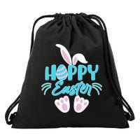 Cute Hoppy Happy Easter Bunny  Drawstring Bag