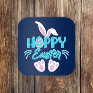 Cute Hoppy Happy Easter Bunny  Coaster