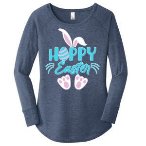 Cute Hoppy Happy Easter Bunny  Women's Perfect Tri Tunic Long Sleeve Shirt