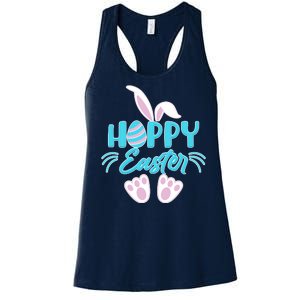 Cute Hoppy Happy Easter Bunny  Women's Racerback Tank