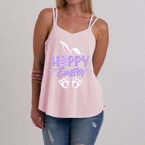 Cute Hoppy Happy Easter Bunny  Women's Strappy Tank