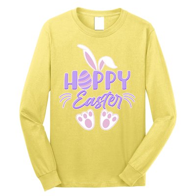 Cute Hoppy Happy Easter Bunny  Long Sleeve Shirt
