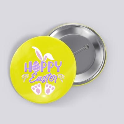 Cute Hoppy Happy Easter Bunny  Button