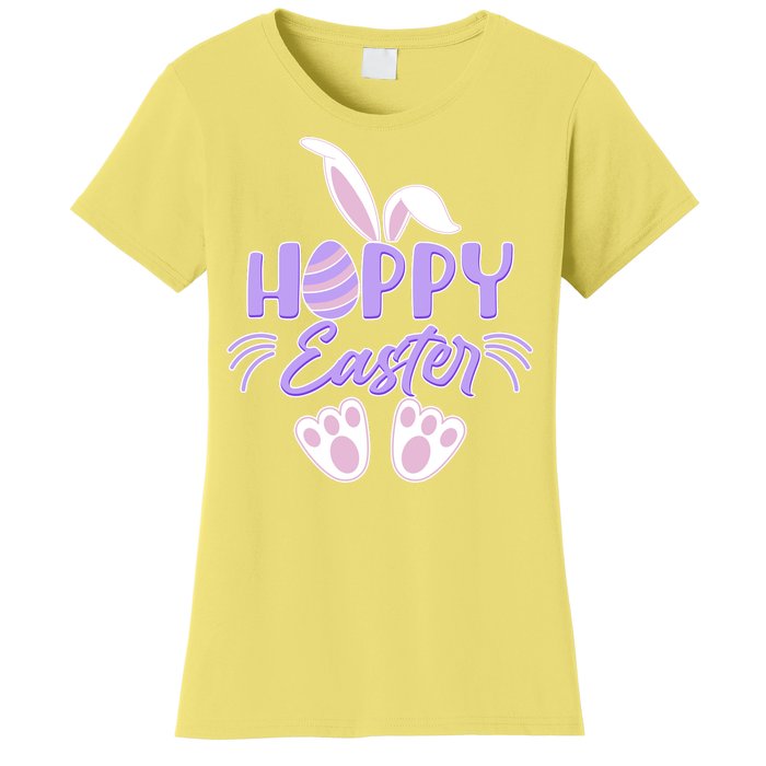 Cute Hoppy Happy Easter Bunny  Women's T-Shirt