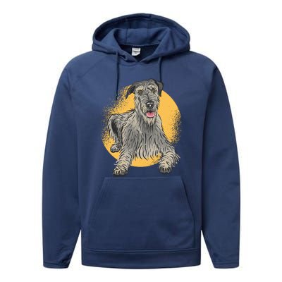 Cute Hound Dog Performance Fleece Hoodie