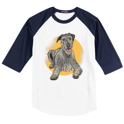 Cute Hound Dog Baseball Sleeve Shirt