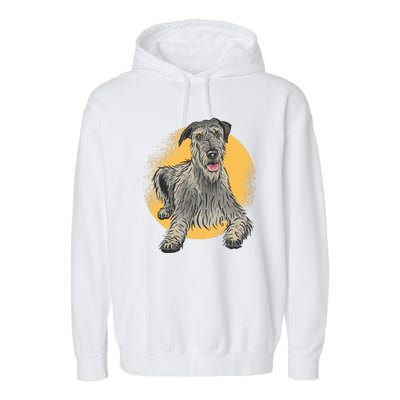 Cute Hound Dog Garment-Dyed Fleece Hoodie