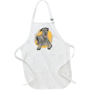 Cute Hound Dog Full-Length Apron With Pockets