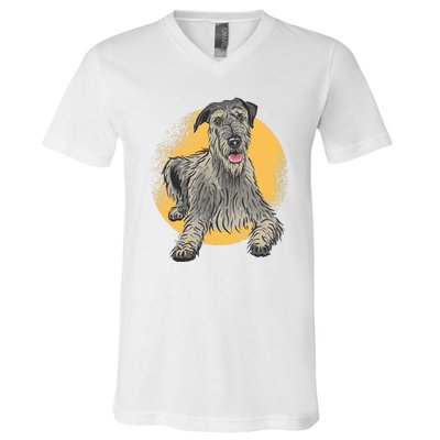 Cute Hound Dog V-Neck T-Shirt