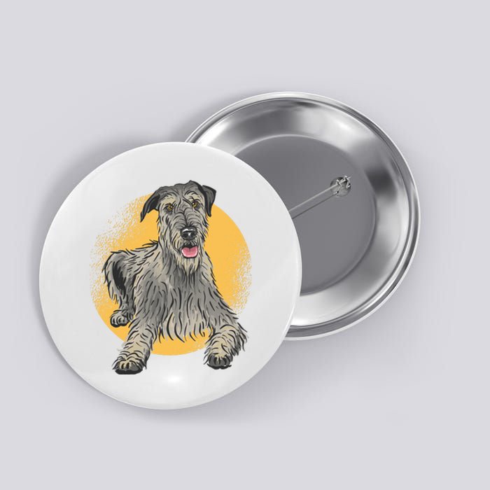 Cute Hound Dog Button