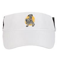 Cute Hound Dog Adult Drive Performance Visor