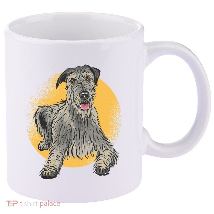 Cute Hound Dog 11oz C Handle Ceramic Mug